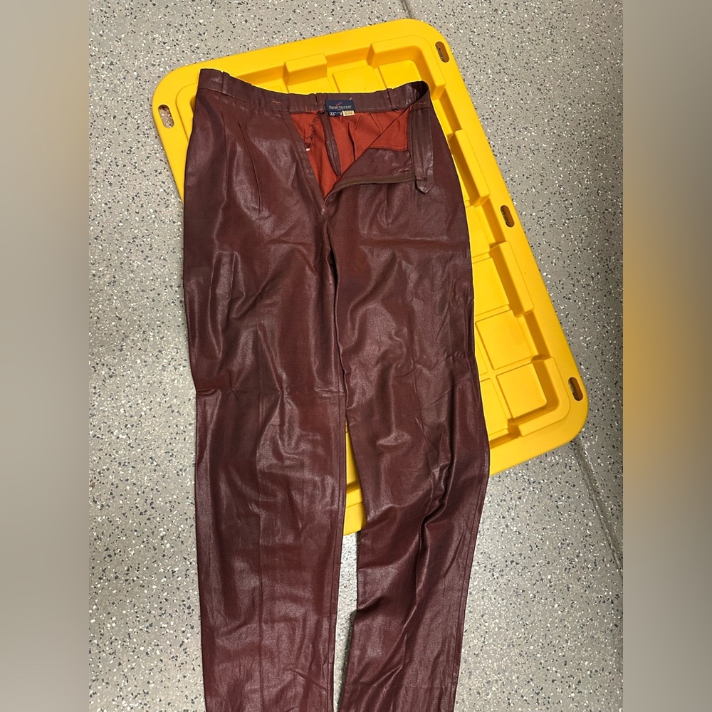 Daniel Hechter Burgundy Straight Leg Pants